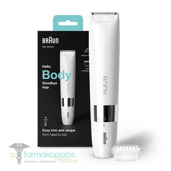 Braun BS1000 Mini Body Trimmer, 1pc
