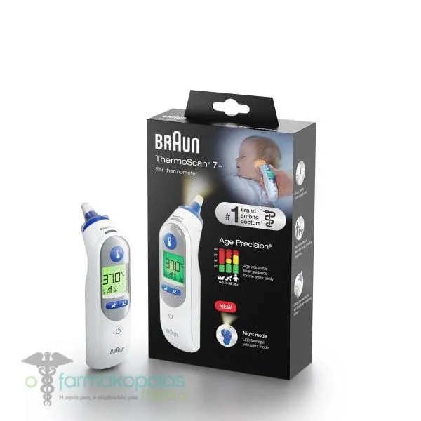 Braun IRT6525 ThermoScan 7+ Ear Thermometer, 1pc