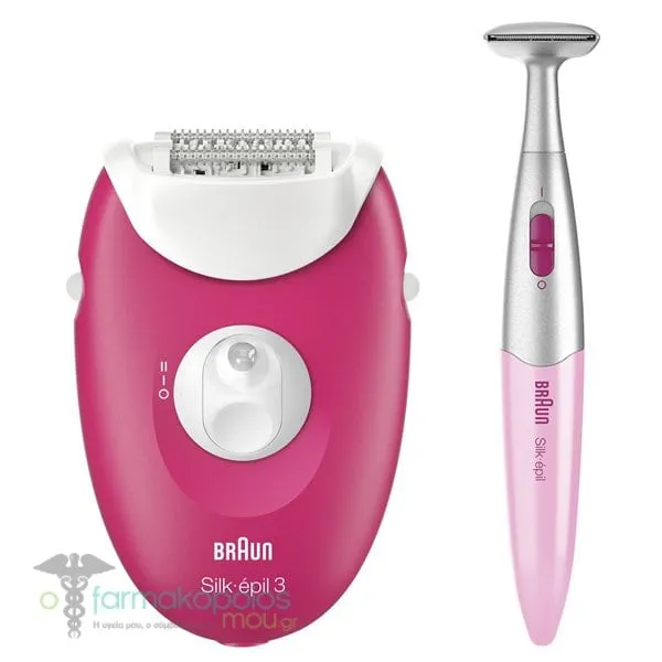 Braun SE 3-420 Silk Epil 3 Epilator, 1 device & Bikini Trimmer, 1 piece
