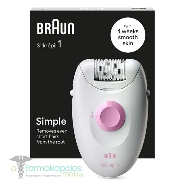 Braun Silk Epil 1 Epilator SE1-000, 1pc