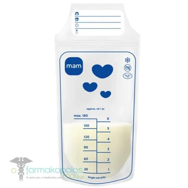 ΜΑΜ Breastmilk Storage Bags Σακουλάκια Αποθήκευσης Μητρικού Γάλακτος, 100τεμ