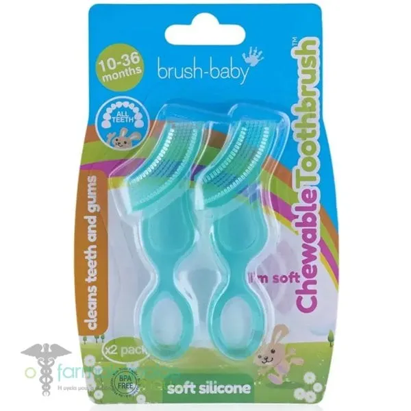 Brush-Baby Chewable Toothbrush, 2pcs