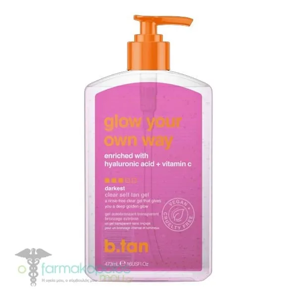 B.TAN Glow Your Own Way Clear Self Tan Gel, 473ml