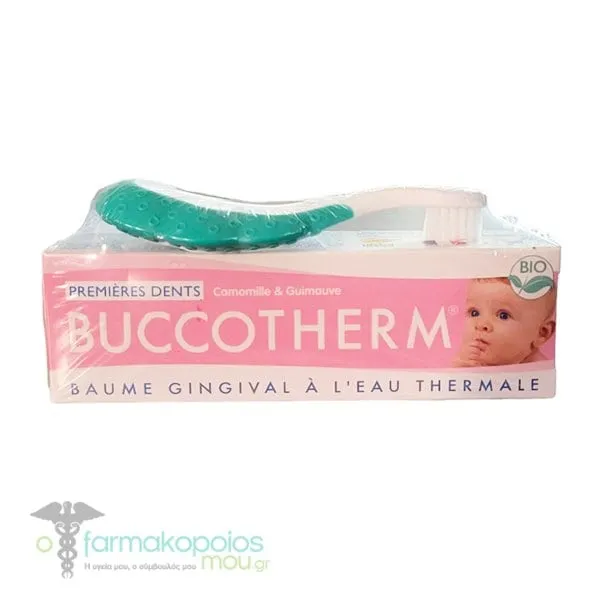 Buccotherm Baby Teething Gel, 50ml & Baby Toothbrush, 1pc, 1set - Πρασινο