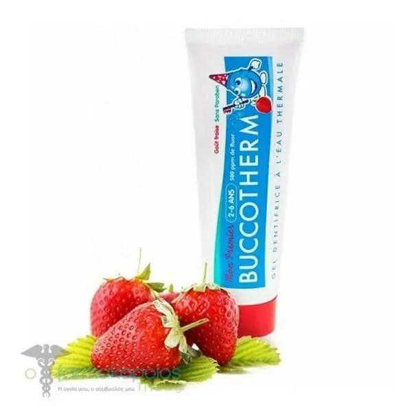 Buccotherm Organic Kids Toothpaste with Strawberry Flavor 2-6Y, 50ml