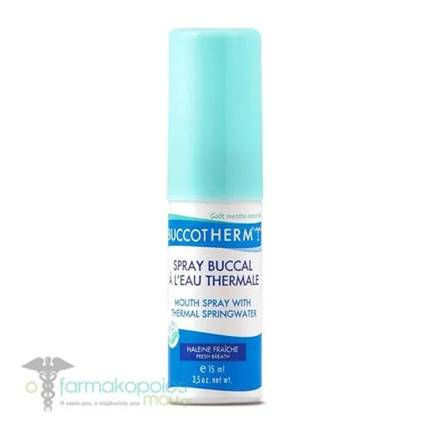 Buccotherm Organic Oral Spray for Fresh Breath, 15ml