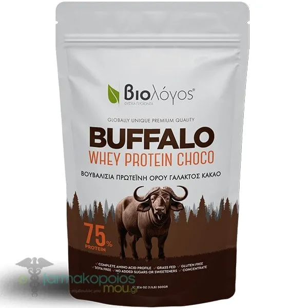 Biologos Buffalo Whey Protein Choco, 500g