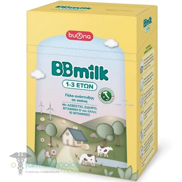 Buona BB Milk Βρεφικό Γάλα σε Σκόνη 1-3 ετών, 2x400g