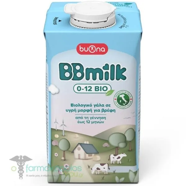 Buona BB Milk Bio Βιολογικό Γάλα σε Υγρή Μορφή για Βρέφη 0-12m, 500ml
