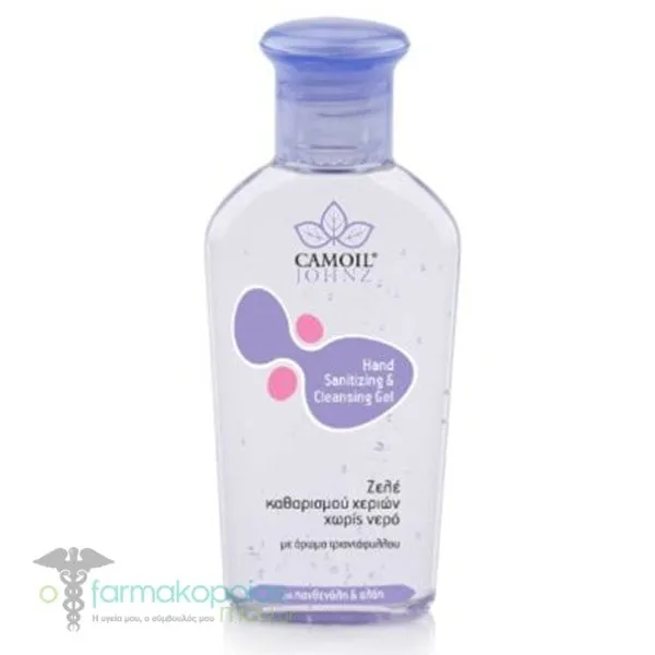 Camoil Johnz Hand Sanitizing & Cleansing Gel Καθαρισμού Χεριών Xωρίς Νερό Τριαντάφυλλο, 80ml