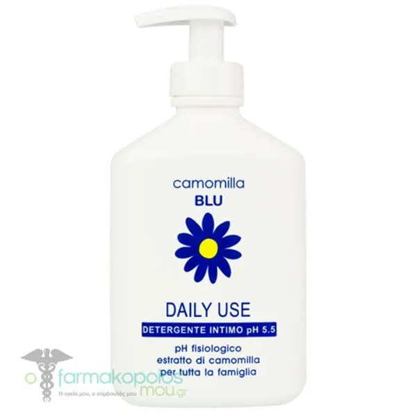 Camomilla Blu Daily Use Intimate Wash Υγρό Καθαρισμού Eυαίσθητης Περιοχής pH5.5, 300ml