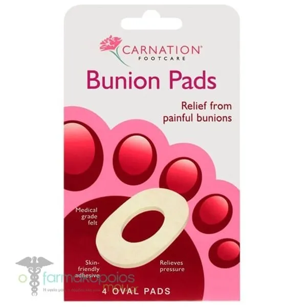 Carnation Bunion Pads, 4pcs