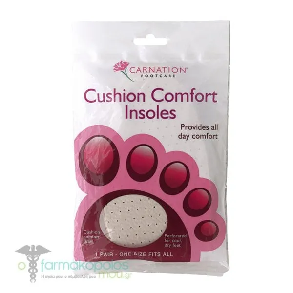 Carnation Cushion Comfort Insoles, 1 pair