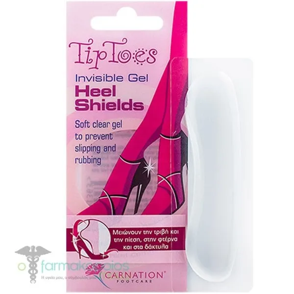 Carnation TipToes Invisible Gel Heel Shields, 1 pair
