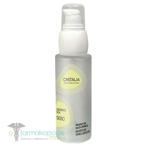 Castalia Sebo Emulsion Fluid Scales & Redness Υγρό Γαλάκτωμα Προσώπου & Σώματος, 30ml
