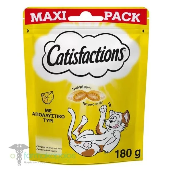 Catisfactions Maxi Pack Cat Treats with Cheese, 180g