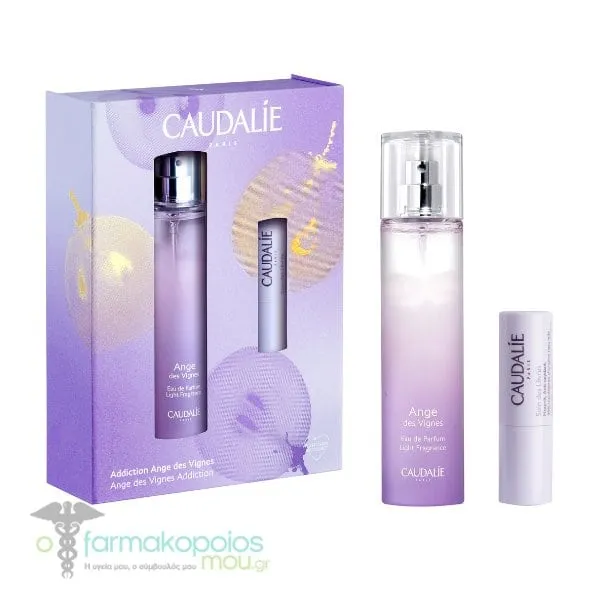 Caudalie Ange des Vignes Addiction Set with Light Fragrance, 50ml & Free Vinotherapist Lip Conditioner, 4.5g, 1set