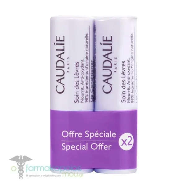Caudalie Promo Lip Conditioner, 2 x 4.5g
