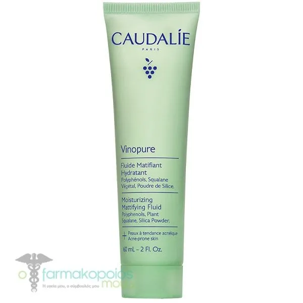 Caudalie Vinopure Moisturizing Mattifying Fluid Ενυδατική Κρέμα για Επιδερμίδες με Τάση Ακμής, 60ml