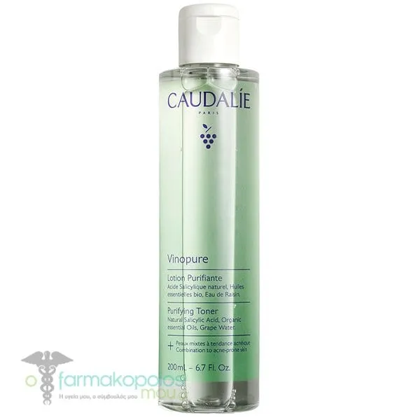 Caudalie Vinopure Purifying Toner Φροντίδα κατά των Ατελειών, 200ml
