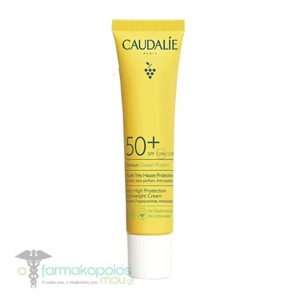 Caudalie Vinosun Ocean Protect Lightweight Cream Spf50+, 40ml
