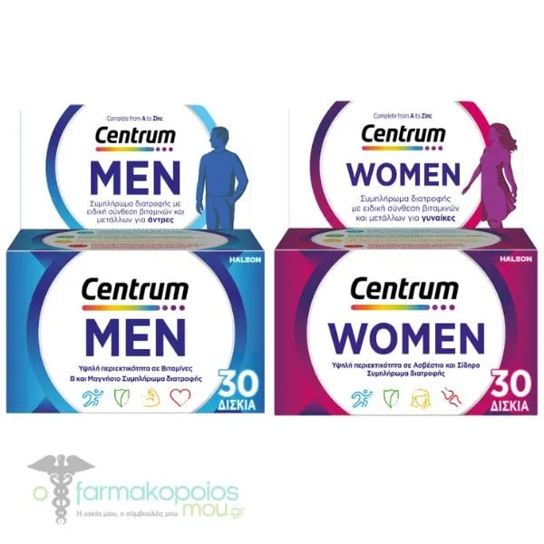 Centrum Promo Men, 30tabs & Women, 30tabs, 1set