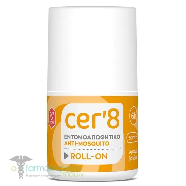 Cer 8 Εντομοαπωθητικό Roll-On, 50ml