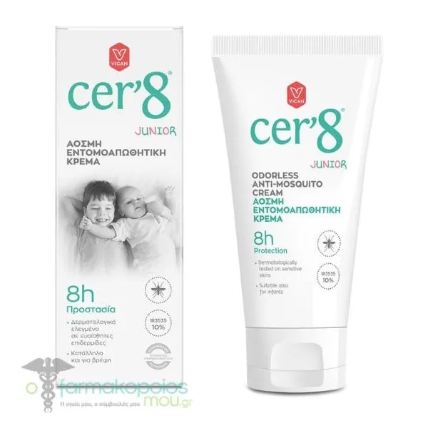 Cer'8 Junior Odorless Anti-Mosquito Cream, 150ml