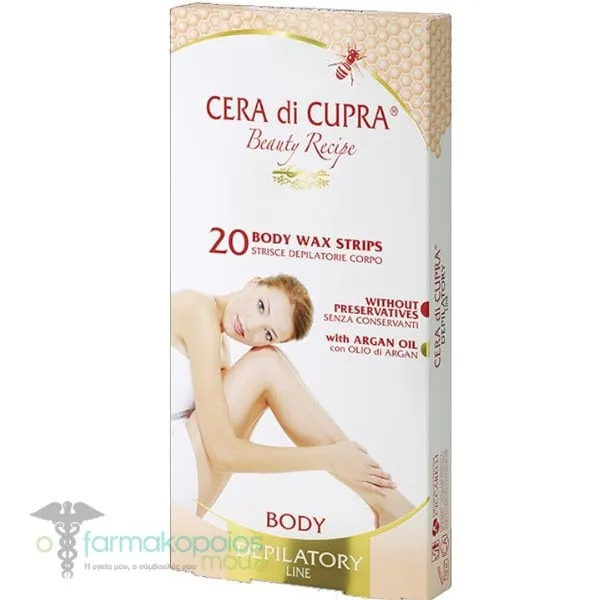 Cera di Cupra Wax Body Strips, 20pcs