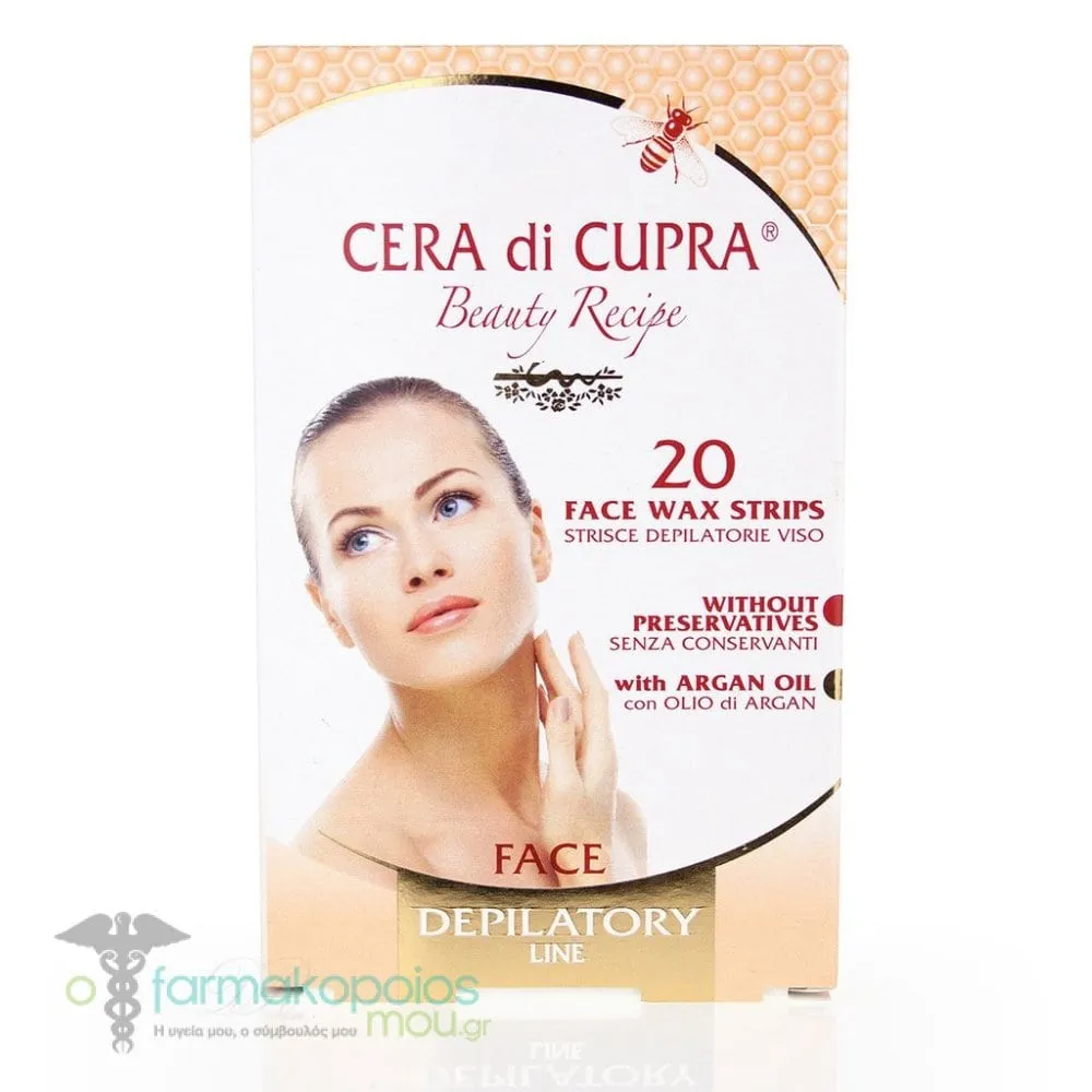 Cera di Cupra Wax Face Strips, 20pcs