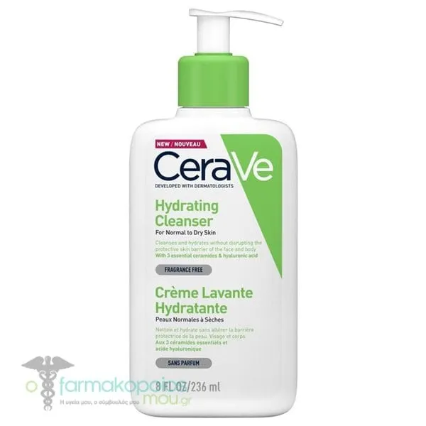 CeraVe Hydrating Cleanser for Normal to Dry Skin, 236ml