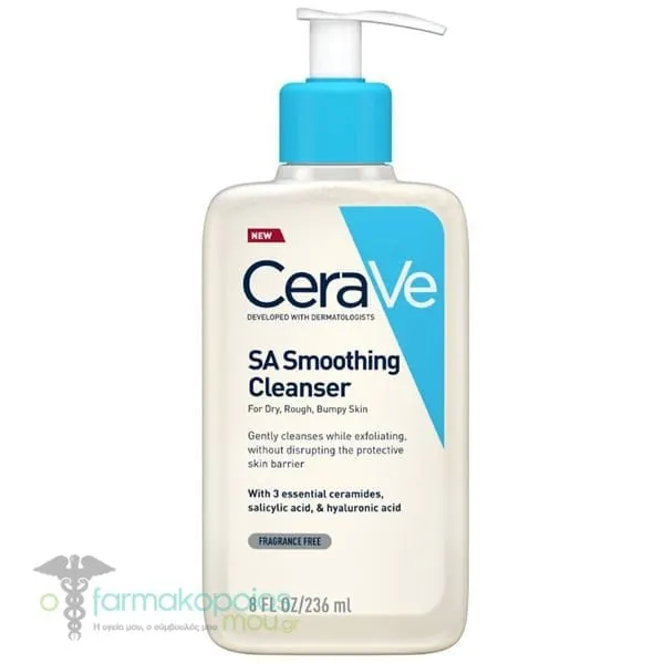 CeraVe SA Smoothing Cleanser for Dry, Rough, Bumpy Skin 10% Urea, 236ml