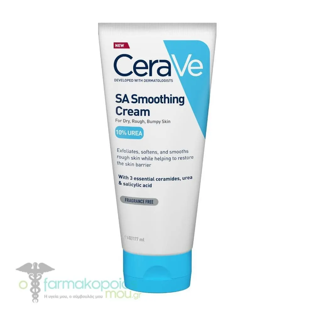 CeraVe SA Smoothing Cream for Dry, Rough, Bumpy Skin 10% Urea, 177ml