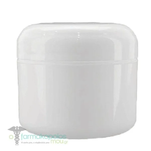 Chemco Luxury Jar with Double Bottom White, 100ml