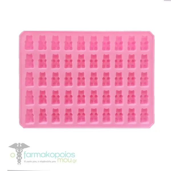 Chemco Silicone Mold 50 Cavities Teddy Bear Pink, 1pc