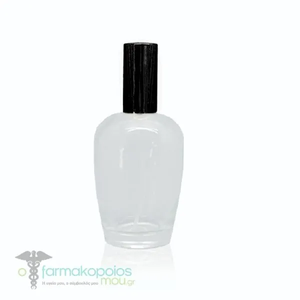 Chemco Glass Cologne Bottle 50Kl with Cap, 50ml - 002 Μαύρο