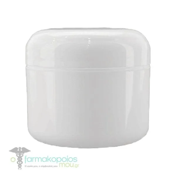 Chemco Luxury Jar with Double Bottom White, 50ml