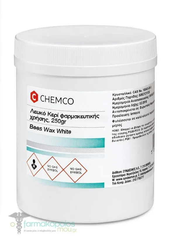 Chemco Bees Wax White Pharmaceutical Grade, 250gr