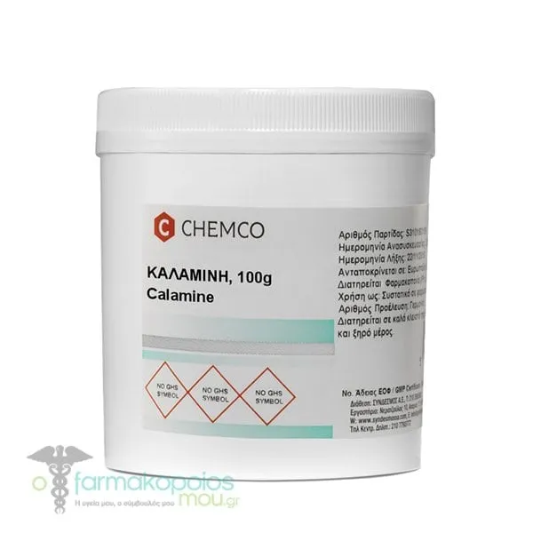 Chemco Calamine Powder, Καλαμίνη, 100gr