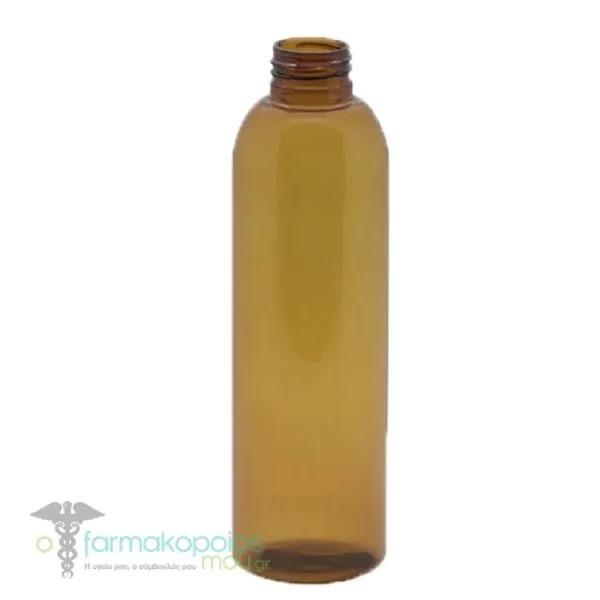 Chemco Bottle Brown Cylindrical PET-G 24/410mm, 200ml