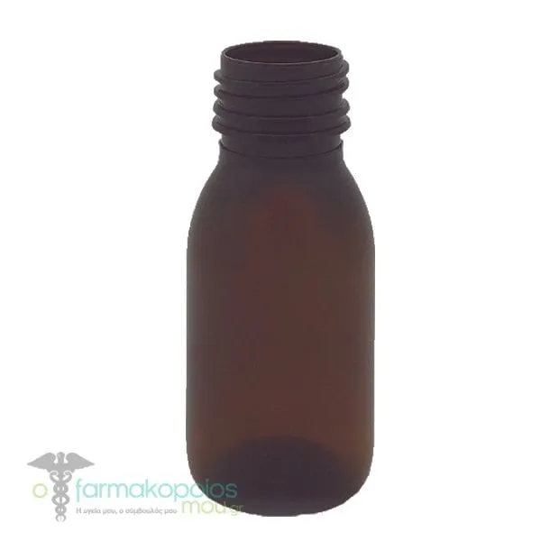 Chemco PET Caramel Vial Pl50 PP28, 50ml