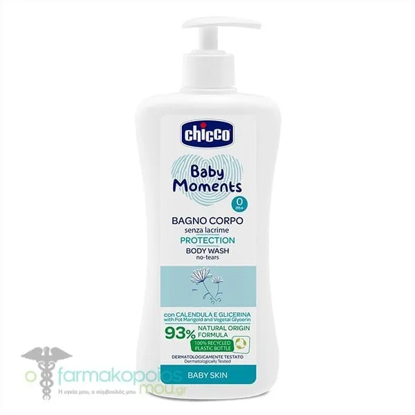 Chicco Baby Moments Protection Body Wash No Tears 0m+, 500ml