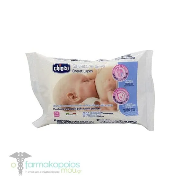 Chicco Breast Wipes, 16pcs