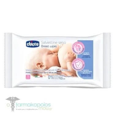 Chicco Breast Wipes, 72pcs