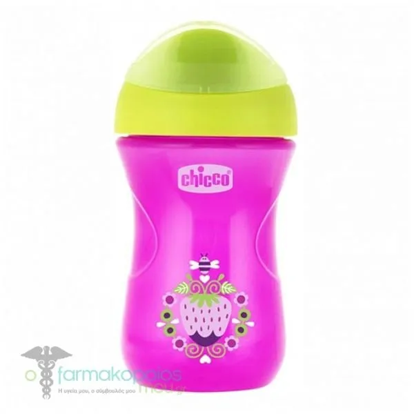 Chicco Easy Cup 12m+, 266ml - Φούξια-Λαχανί
