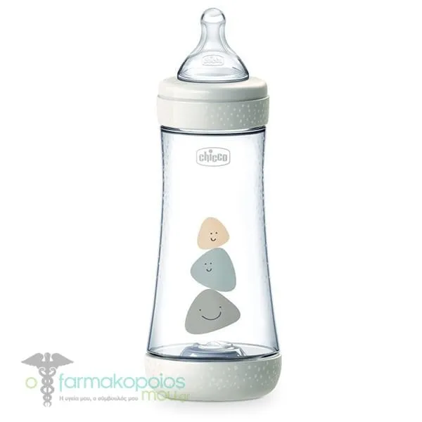 Chicco Perfect 5 Anti-Colic Plastic Bottle Fast Flow 4m+, 300ml - 008 Λευκό