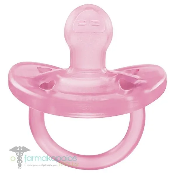 Chicco Physio Soft Silicone Pacifier 6-16m, 1pcs - Ρόζ