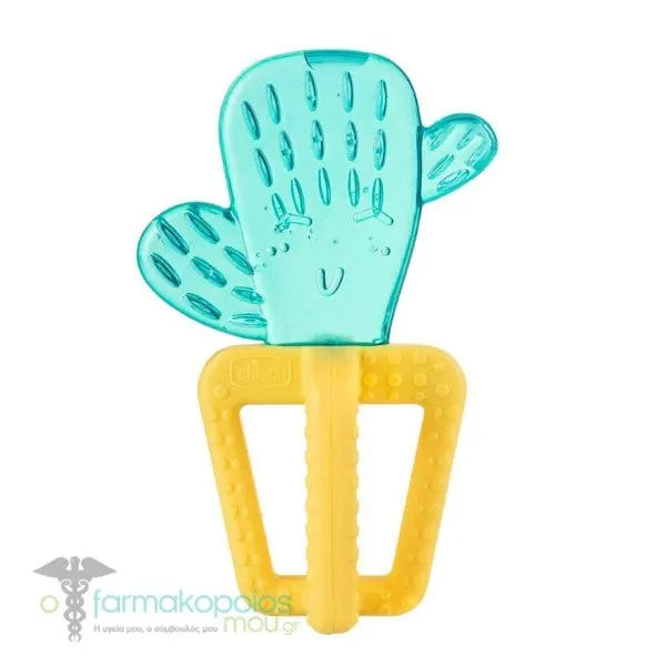 Chicco Refreshing Teether Cactus 4m+, 1pc - Πράσινο-Κίτρινο