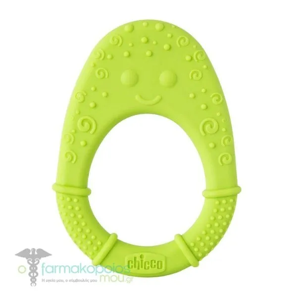 Chicco Super Soft Teether Avocado 2m+, 1pc - Λαχάνι