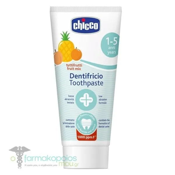 Chicco Toothpaste 1-5y for Kids Fruit Mix, 50ml